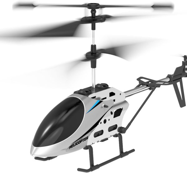 FUNSNAP RC Helicopter, 3.5 CH Altitude Hold Mini Remote Control Helicopters for Beginners, LED Light One Key Take Off/Landing - Image 2