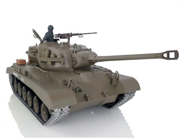 TOUCAN RC HOBBY Henglong 1/16 Scale 7.0 Upgraded M26 Pershing RTR RC Tank 3838 Metal Tracks - Image 4