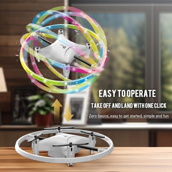 Small Remote Control Drone Quadcopter, 360 Degree Flip LED Light, 90 Degree Circle Flight, 8-12 Years Old Children's toy Mini Drone Christmas Gift - Image 5