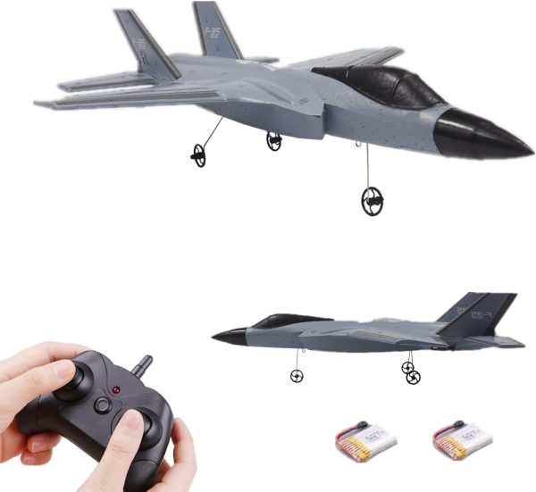 RC Airplane,2 Channels RC Plane Ready to Fly,2.4Ghz Remote Control Airplane F35,Easy to Control and Durable Remote Control Plane for Kids Beginner - Image 2