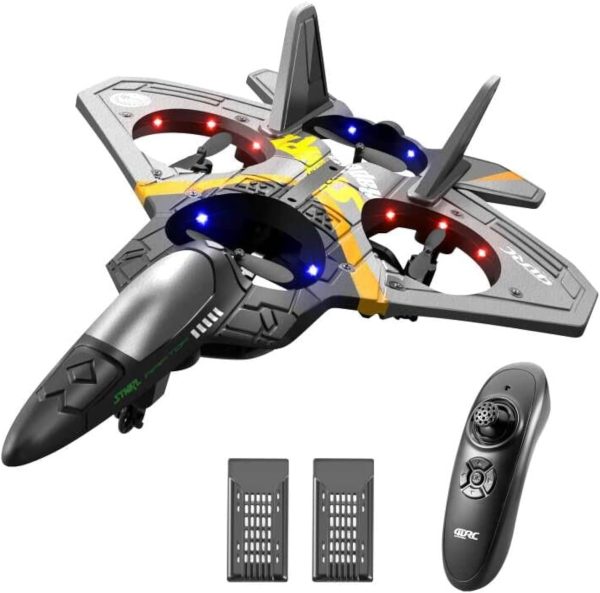 4DRC V17 RC Plane Remote Control Plane 2.4Ghz Foam RC Airplanes Helicopter Quadcopter for Adults Kids,Spinning Drone,Gravity Sensing,Stunt Roll,Cool Light,Gifts for Kids Boys - Image 2