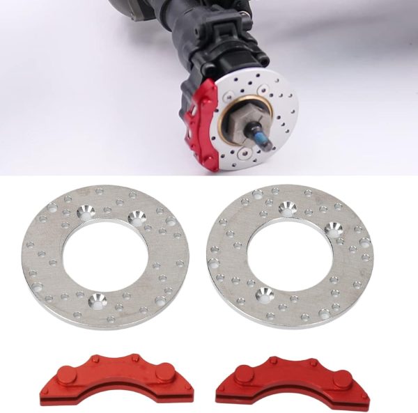 RC Aluminum Disc Brake Caliper Set 1.4in High Simulation RC Brake Disc with Screws, Direct Replacement for Traxxas 1/10 RC Cars - Image 4