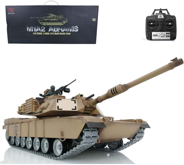 Toucan RC Hobby Henglong 1/16 Scale 7.0 Customize Abrams RC Tank 3918 360° Turret Barrel Recoil - Image 2