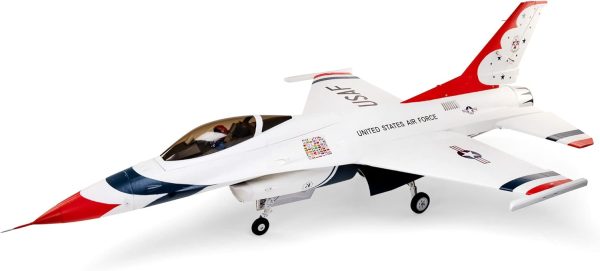 E-flite RC Airplane F-16 Thunderbirds 80mm EDF BNF Basic Transmitter Battery and Charger Not Included with AS3X and Safe Select EFL87950 Airplanes Bind and Fly Electric - Image 2