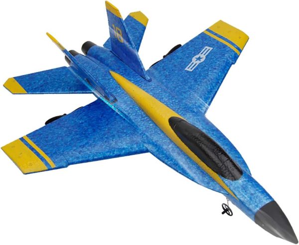 RC Plane Remote Control Airplane RTF RC Plane 2 Channel Remote Control Airplane, 2.4GHz Radio Control F18 Jet Aircraft with 2 Batteries - Image 4