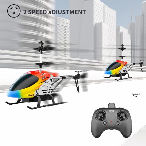 DRONEEYE M5 Remote Control Helicopter for Kids,Altitude Hold 2.4GHz RC Aircraft with Gyro for Beginner Hobby Toys,30 Min Play,Indoor Flying with 3.5 Channel,LED Light,High,Low Speed - Image 5