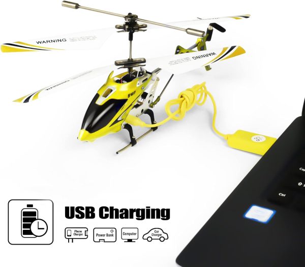 Cheerwing S107/S107G Phantom 3CH 3.5 Channel Mini RC Helicopter with Gyro Yellow - Image 8