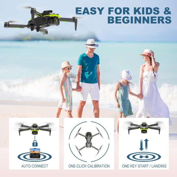 Drone with Camera 1080P HD for Kids Adults, Brushless Motor Drone with 35 Mins Long Flight Time One Key Start RC Quadcopter Drone for Beginner, Toys Gifts for Boys and Girls - Image 7