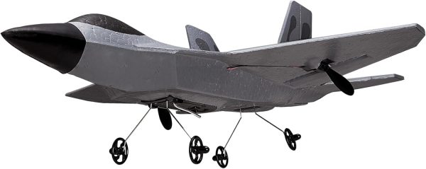 VEVOR RC Plane 2 Channel, Remote Control Airplane 2.4GHZ with 6-Axis Gyro Stabilizer&2 Batteries, F-22 Fighter Aircraft Plane Toy for Adults Kids Beginners Boys Birthday/Xmas Child Gift - Image 9