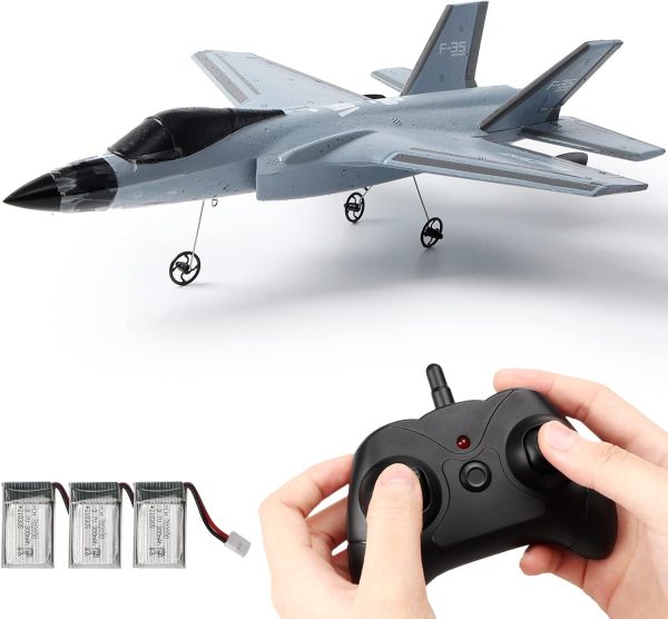 RC Plane, F-35 RC Airplane Ready to Fly, 2 Channel 2.4Ghz Remote Control Plane, Remote Control Airplanes for Kids Boys Girls Adults Beginners - Image 2