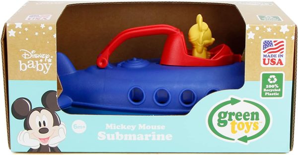 Green Toys Mickey Mouse Submarine - Dark Blue Top - Image 4