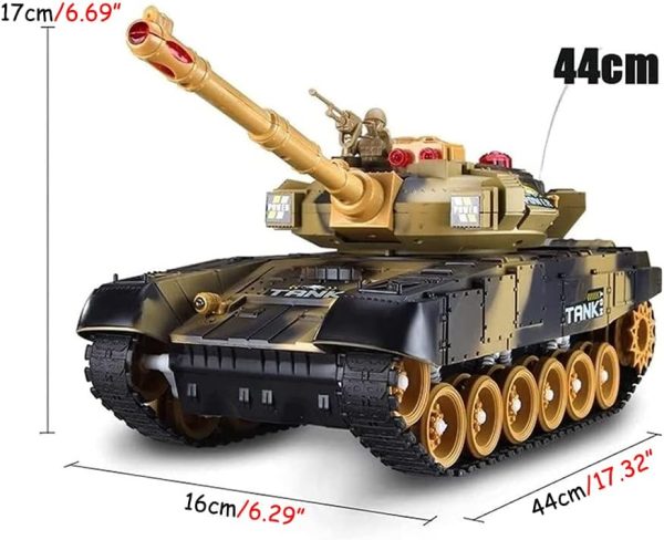 Large Radio Remote Control Army Armored Car Crawler Off-Road Charging Military Truck RC Cars Realistic Sounds & Lights Panzer Tank Toy for Kids & Adults Gift - Image 8