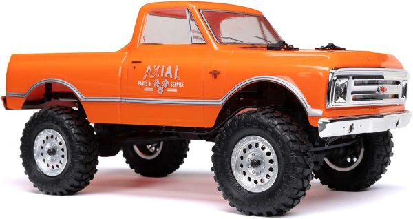 Axial RC Truck 1/24 SCX24 1967 Chevrolet C10 4WD Truck RTR (Comes with Everything Needed to Run), Orange, AXI00001V2T3 - Image 9