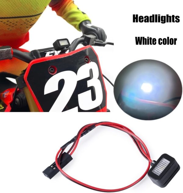 1/4th RC Motorbike Led Light Kit Headlight Taillights Front/Rear Lamp Upgrades for 1/4 LOSI PROMOTO-MX - Image 3