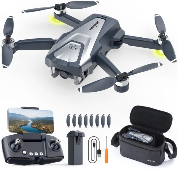 Holyton Drones with Camera for Adults 4k, HT50 Drone with Remote Control Camera, GPS Quadcopter Auto Return, Follow Me, Brushless Motor, Circle Fly, Waypoint Fly, Altitude Hold, Headless Mode - Image 2