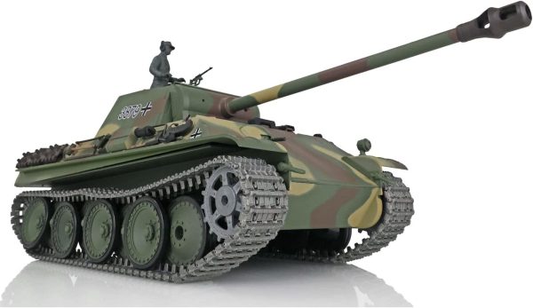 Toucan RC Hobby Henglong 1/16 Scale 7.0 Upgraded German Panther G RTR RC Tank 3879 Metal Tracks - Image 6