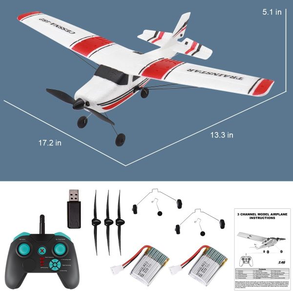 RC Plane, Remote Control Airplane, RC Airplane 3 Channel for Beginners Adult with Xpilot Stabilization System & Aerobatic, Remote Control Plane Best Gift for Kids - Image 8