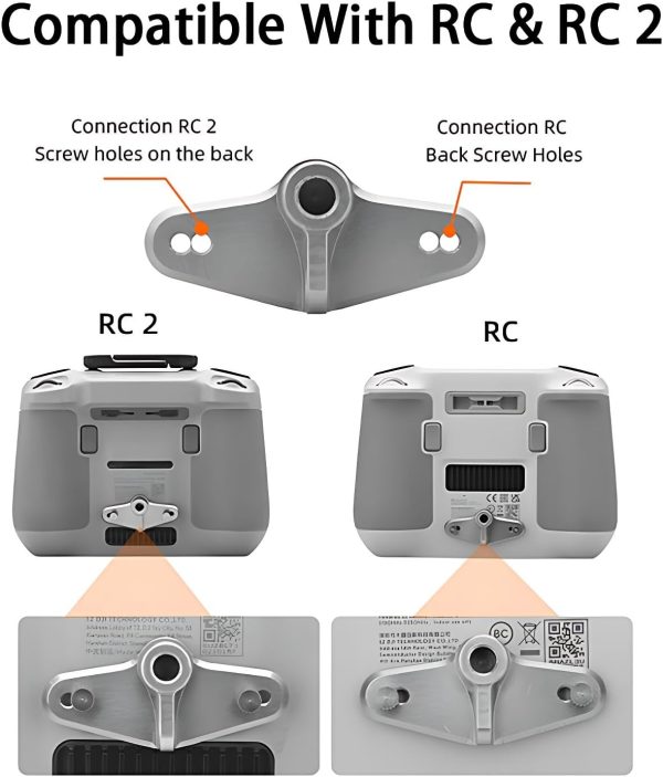 Bike Mount for Mini 4 Pro/DJI Neo RC2 Controller Bicycle Handlebar Bracket Compatible with DJI Mini 3 Pro/Air 2s/Mavic 3 Drone Bike Aluminu Clamp Clip Accessories (Not for RC pro/RC N1) - Image 6