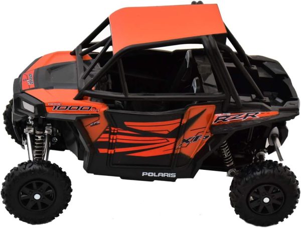 Newray Polaris RZR XP 1000 Bike ATV Dirt Rider 1/18 Scale Pre-Built Model Vehicle Orange - Image 4