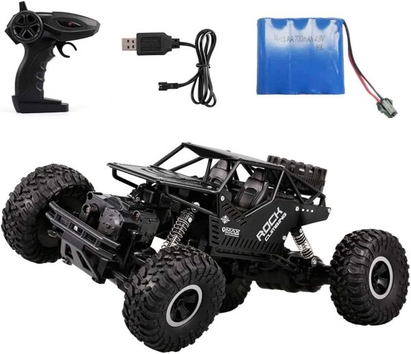 GoolRC RC Car for Kids, 2.4Ghz Remote Control Car, 1:16 Scale 4WD RC Rock Crawler with Dual Motor, All Terrain Off-Road Truck Climbing Car for Boys and Girls (Black) - Image 10