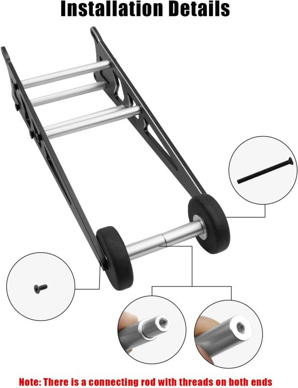 Adjustable Wheelie Bar Kit Fits for Traxxas 1/10 Slash 2WD Rustler Bandit Aluminum Alloy Wheel Head up Assembly RC Upgrade Parts - Image 5