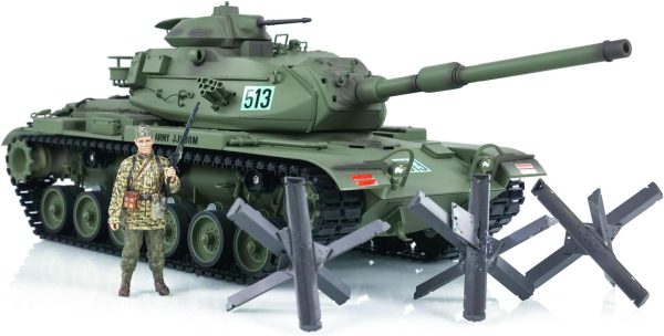 TD 1/16 RC Tank Model Plastic for M60A3 USA RC Infrared Battle Tanks Model 320°Turret Rotation Light Sound Smoke Unit for Hobby BB Shooting Airsoft Tank That Shoot - Image 4