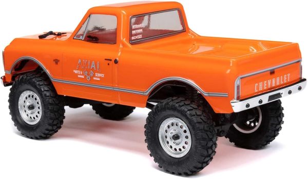 Axial RC Truck 1/24 SCX24 1967 Chevrolet C10 4WD Truck RTR (Comes with Everything Needed to Run), Orange, AXI00001V2T3 - Image 10