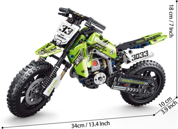 Mesiondy Motorcycle Toy Building Blocks Kit,Stem Bricks Sets,Toys for Boys & Adults,Build A Model Motorcycle, (476 Pieces)……… - Image 3