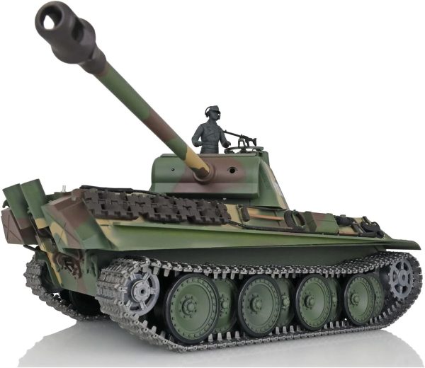 Toucan RC Hobby Henglong 1/16 Scale 7.0 Upgraded German Panther G RTR RC Tank 3879 Metal Tracks - Image 3