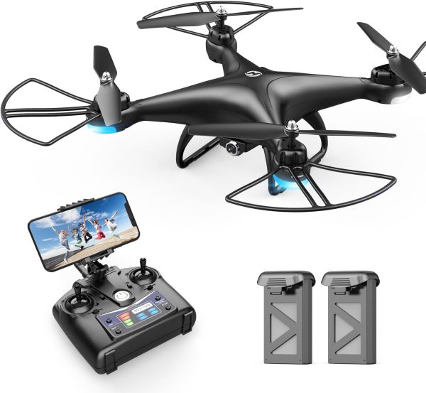 Holy Stone HS110D FPV RC Drone with 1080P HD Camera Live Video 120°Wide-Angle WiFi Quadcopter with Gravity Sensor, Voice & Gesture Control, Altitude Hold, Headless Mode, 3D Flip RTF 2 Batteries - Image 2