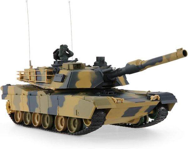 POCO DIVO Abrams M1A2 US Battle Tank RC Airsoft Panzer 1/24 Scale Model 2.4Ghz Remote Control Military Vehicle Combat Fight Infrared BB - Image 7