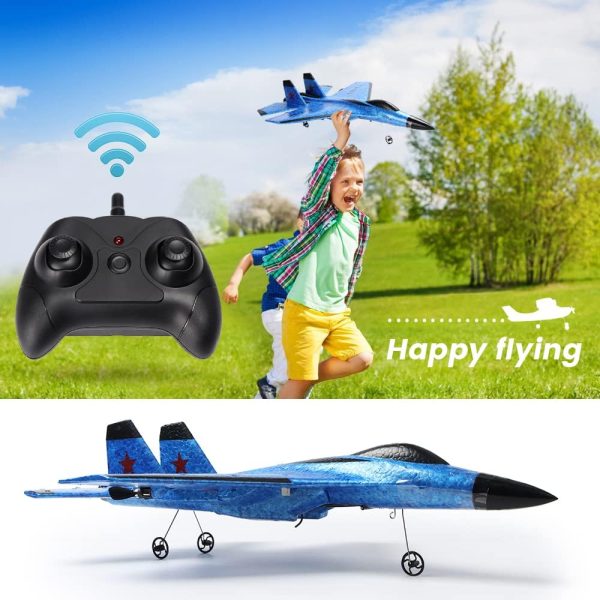 Remote Control Airplane RC Plane 2 Channel Remote Control Airplane Ready to Fly, 2.4GHz Easy to Control RC Glider Plane for Kids - Image 3