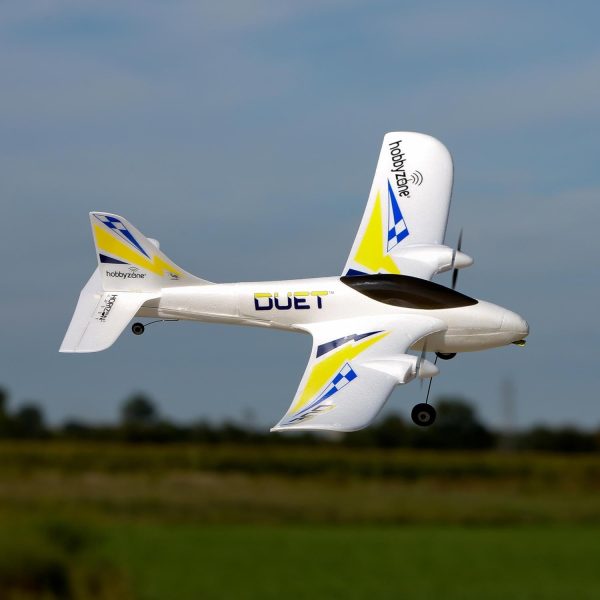 HobbyZone RC Airplane Duet S 2 RTF Everything Needed to Fly is Included with Safe HBZ05300 - Image 9