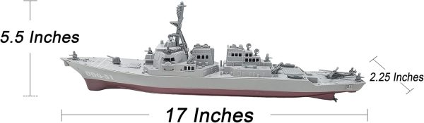 Toy Aircraft Carrier Submarine Destroyer Ship Combo with Military Vehicles and Fighter Jets - Image 5