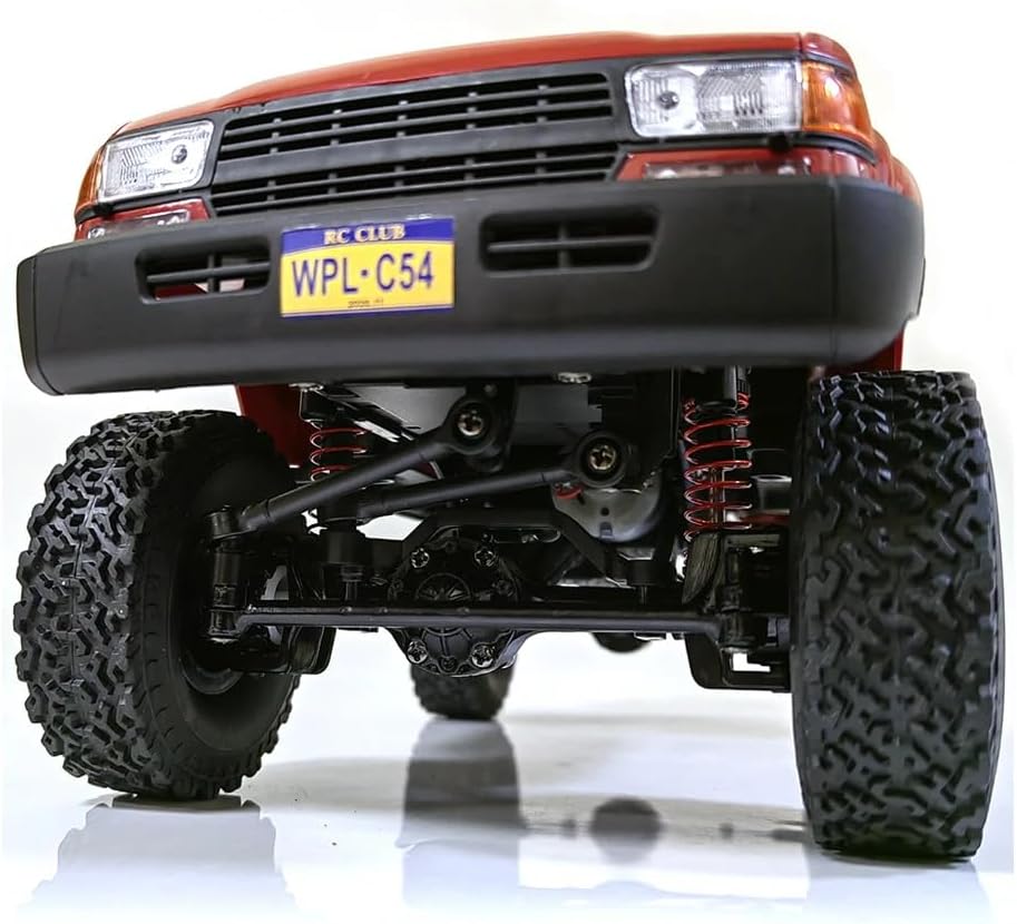 1/16 Scale RC Crawler, WPL C54-1 RTR RC Truck 4x4 Off Road RC Rock Crawler with Upgraded Chassis, 260 Motor New Gearbox and Batteries for Adults Hobby Toy (Yellow) - Image 5