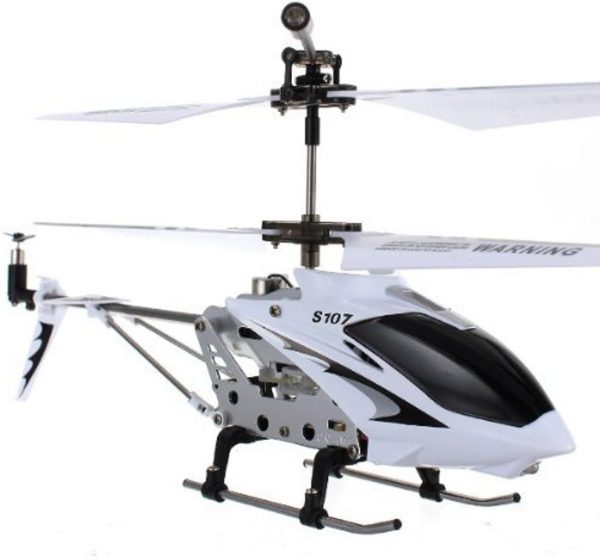 Syma S107G 3 Channel RC Helicopter with Gyro, White and silver - Image 2