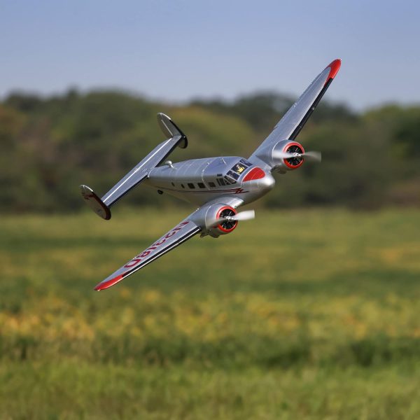 E-flite RC Airplane Beechcraft D18 1.5m BNF Basic Transmitter Battery and Charger Not Included EFL106250 - Image 4