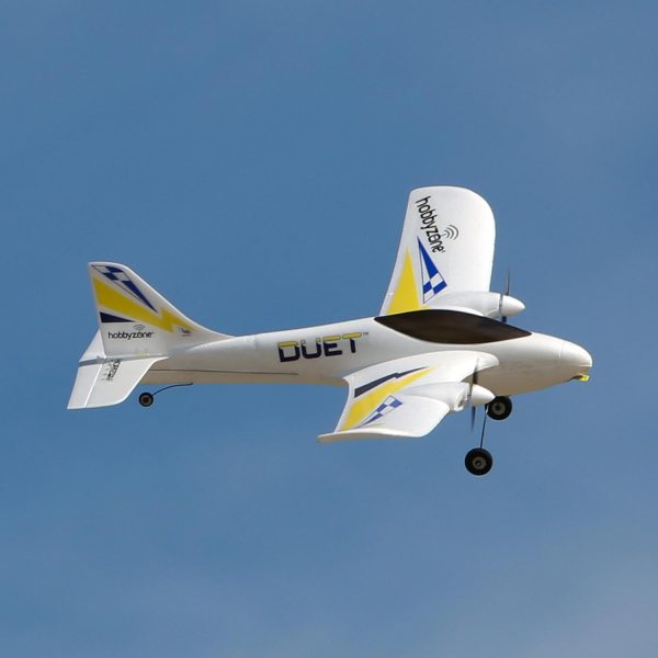 HobbyZone RC Airplane Duet S 2 RTF Everything Needed to Fly is Included with Safe HBZ05300 - Image 7