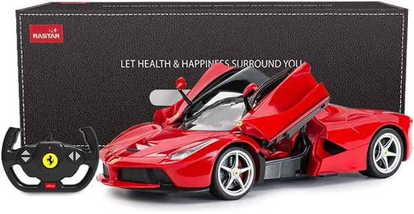 RASTAR RC Car | 1/14 Scale Ferrari LaFerrari Radio Remote Control R/C Toy Car Model Vehicle for Boys Kids, Red - Image 8