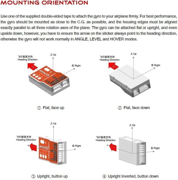 SoloGood HOBBYEAGLE A3 Pro V2 6-Axis RC Plane Flight stabilizer Controller Gyroscope Balancing Apparatus Airplane Gyro Stabilizer for Fixed Wing RC Plane - Image 8