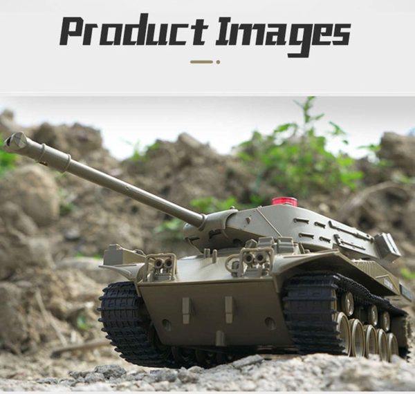 RC Tank Military Truck Vehicles RC Car 2.4Ghz Radio Controlled Military Battle Tank Toy 270°Rotational Realistic Sounds Electronics Hobby Toys for Kids Boys (Green) - Image 10