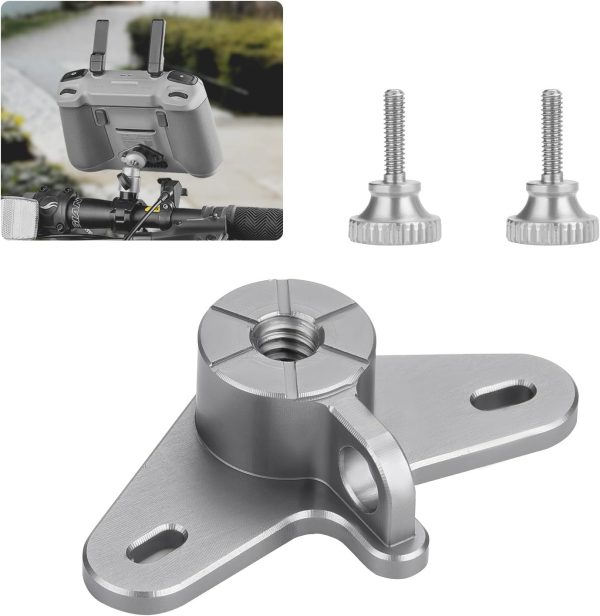 Bike Mount for DJI RC 2 / RC, Bicycle Adapter Holder Tripod Aluminum Alloy 1/4 Screw Remote Controller for DJI Mini 3 Pro, Mini 4 Pro, Air 3, Mavic 3 Pro, Air 2S, for DJI RC, RC 2 Accessories - Image 2