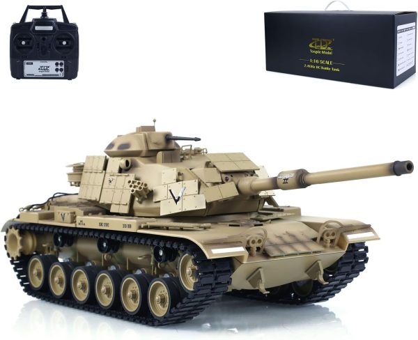 TOUCAN RC HOBBY Tongde 1/16 RC Battle Tank M60A1 ERA USA BB Infrared Battle Toy RTR 320° Model - Image 2