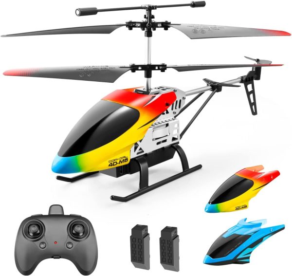 DRONEEYE M5 Remote Control Helicopter for Kids,Altitude Hold 2.4GHz RC Aircraft with Gyro for Beginner Hobby Toys,30 Min Play,Indoor Flying with 3.5 Channel,LED Light,High,Low Speed - Image 2