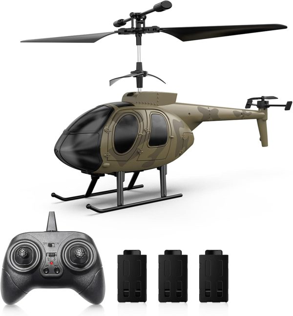 GoolRC RC Helicopter Remote Control Helicopter Toys for Boys 2.4GHz RC Drone Remote Control Plane Gyro Stabilization RC Airplane Altitude Hold Toy Gift for Boys Girls Adults 3 Batteries - Image 2