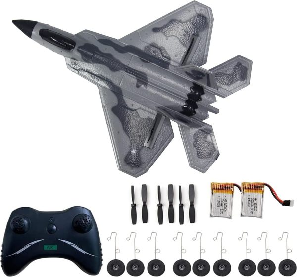 RC Plane Remote Comtrol Airplane RC 2CH Plane, F-22 Remote Control Airplane Ready to Fly, 2.4GHz Aircraft, Easy to Fly RC Glider for Beginners - Image 2