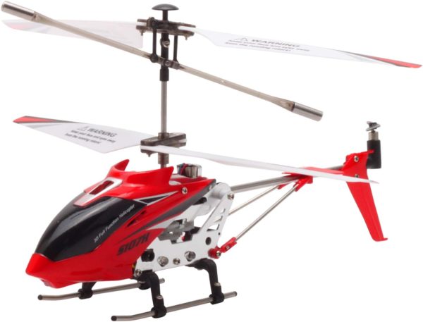 POCO DIVO S107H Altitude Hold 2.4Ghz RC Helicopter One-Key Launching/Landing Beginner Flight Mini 3CH Metal Gyro Heli, Red - Image 2