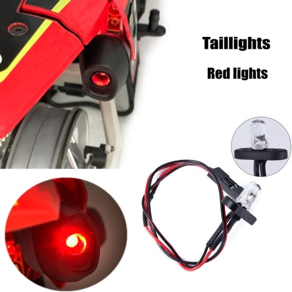 1/4th RC Motorbike Led Light Kit Headlight Taillights Front/Rear Lamp Upgrades for 1/4 LOSI PROMOTO-MX - Image 4