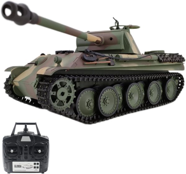 GoolRC RC Tanks, 1:16 Scale Remote Control Tank, German Panther G Army Tank Toys for Boys, 2.4GHz RC Military Main Battle Tank with Sound and Smoke for Kids and Adults (Professional Version) - Image 2