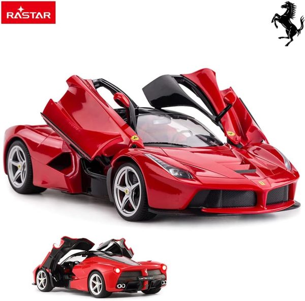 RASTAR RC Car | 1/14 Scale Ferrari LaFerrari Radio Remote Control R/C Toy Car Model Vehicle for Boys Kids, Red - Image 3